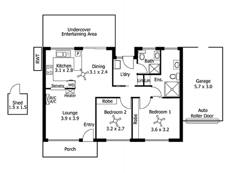 Unit 1, 439 Commercial Road, Moana SA 5169 Floorplan