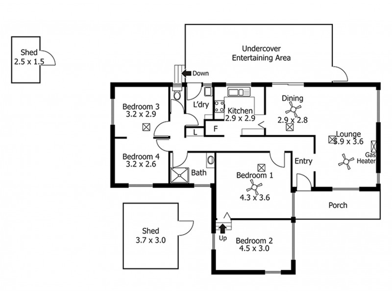 396 Honeypot Road, Huntfield Heights SA 5163 Floorplan