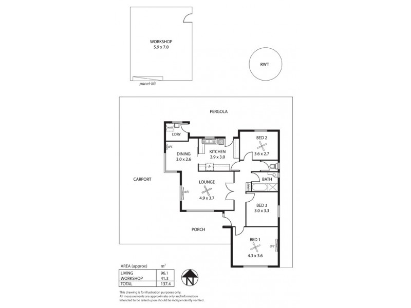 19 Graham Avenue, Hackham SA 5163 Floorplan