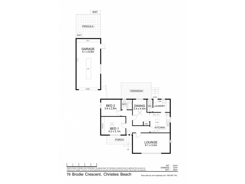 19 Brodie Crescent, Christies Beach SA 5165 Floorplan