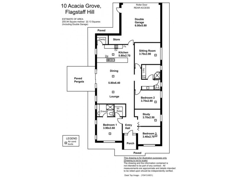 10 Acacia Ave, Flagstaff Hill SA 5159 Floorplan