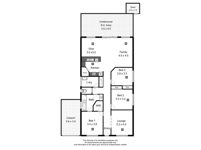 1/102 Penneys Hill Road, Hackham SA 5163 Floorplan