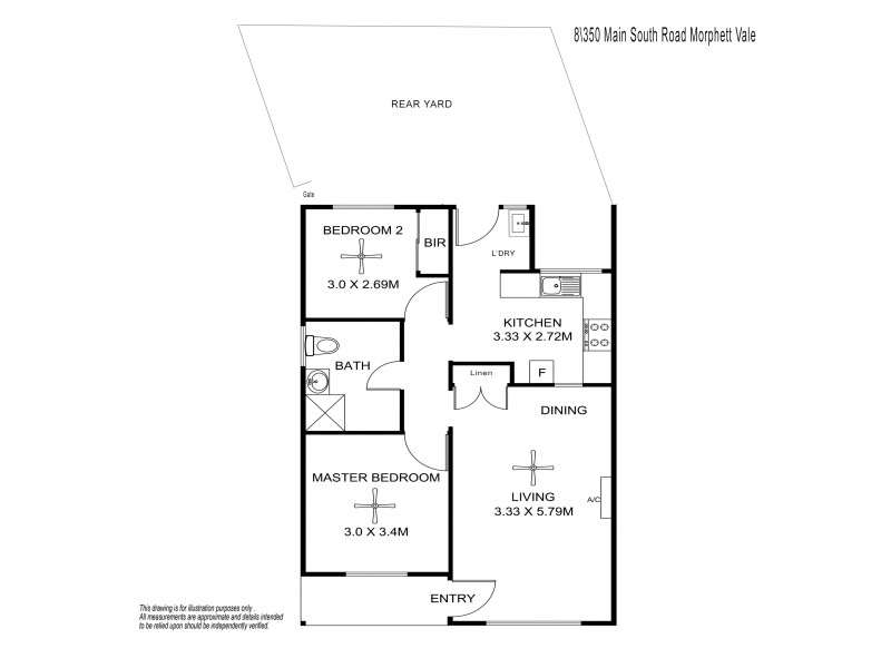 8/350 Main South Road, Morphett Vale SA 5162 Floorplan