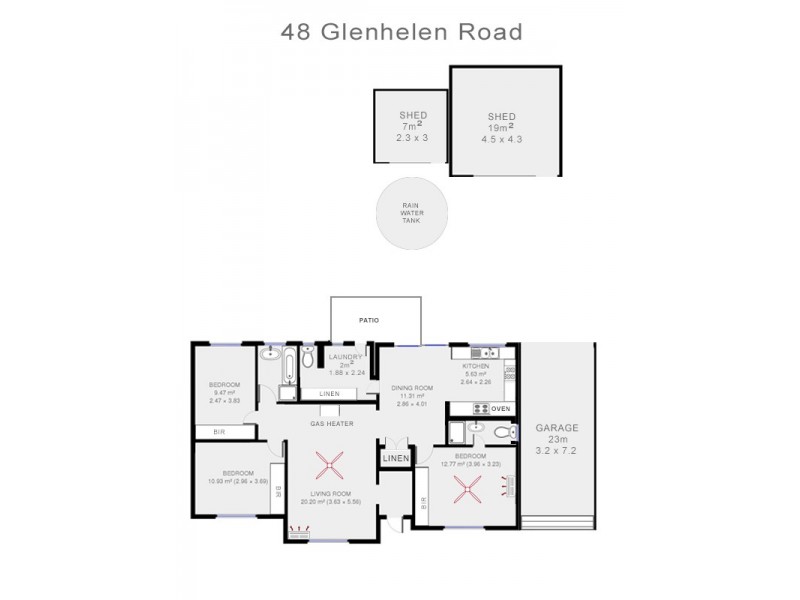 48 Glenhelen Road, Morphett Vale SA 5162 Floorplan