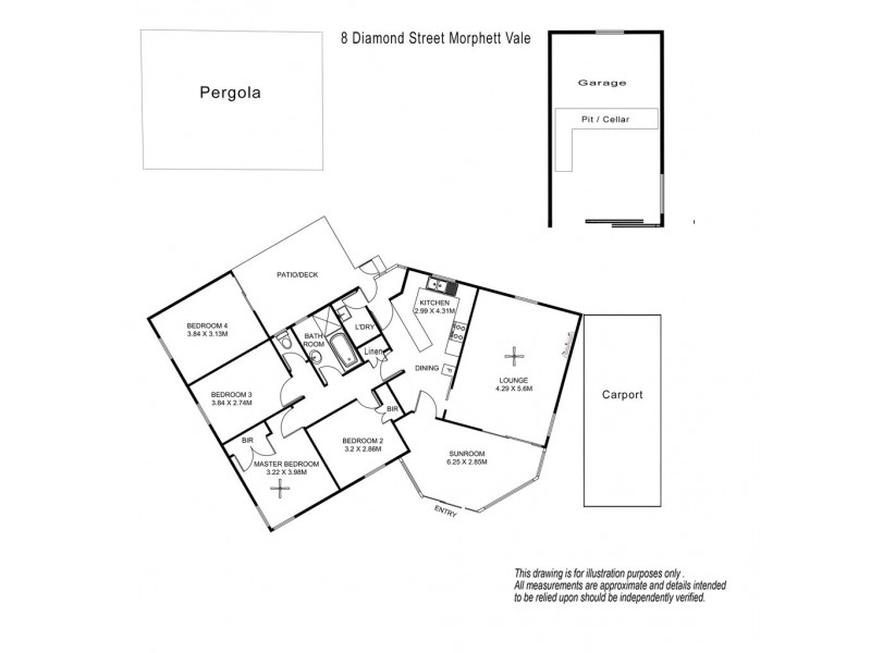 8 Diamond Street, Morphett Vale SA 5162 Floorplan