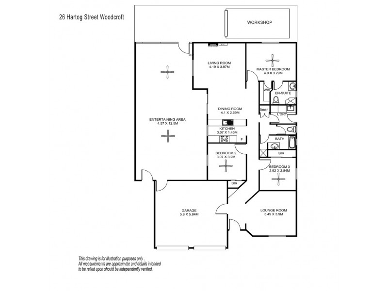 26 Hartog Street, Woodcroft SA 5162 Floorplan