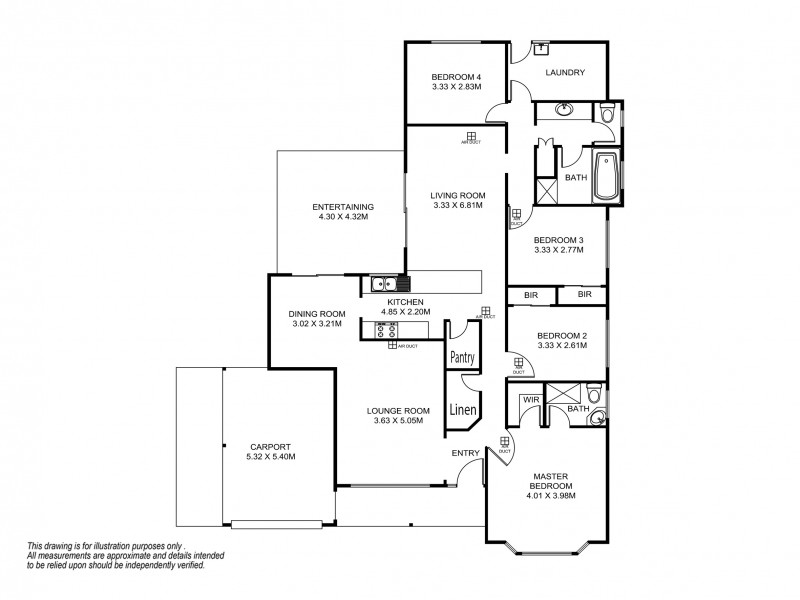 72 Mawson Circuit, Woodcroft SA 5162 Floorplan