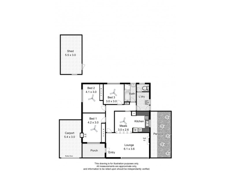 12 Parkinson Street, Elizabeth Downs SA 5113 Floorplan