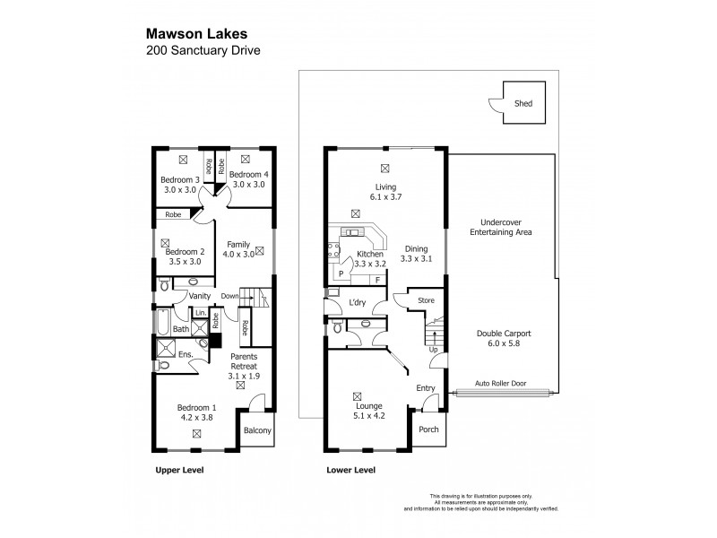 200 Sanctuary Drive, Mawson Lakes SA 5095 Floorplan