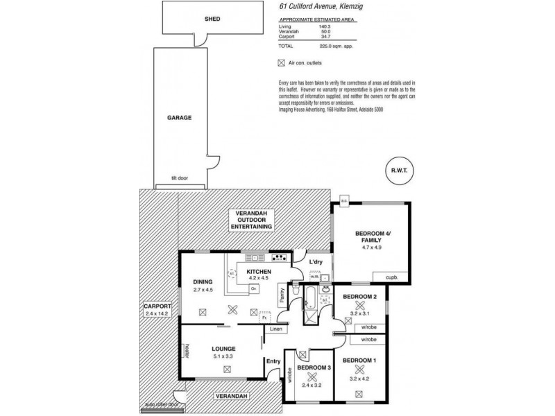 61 Cullford Avenue, Klemzig SA 5087 Floorplan
