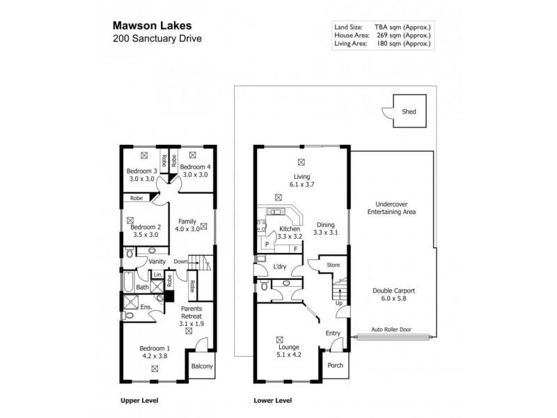 200 Sanctuary Drive, Mawson Lakes SA 5095 Floorplan