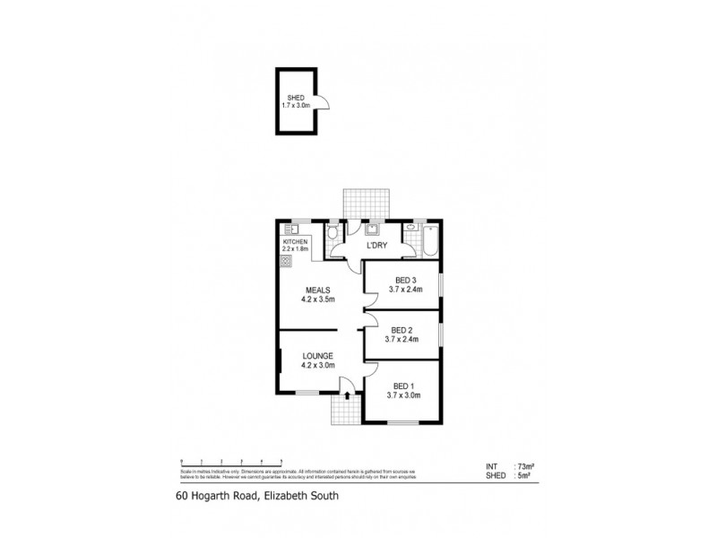 60 Hogarth Rd, Elizabeth South SA 5112 Floorplan