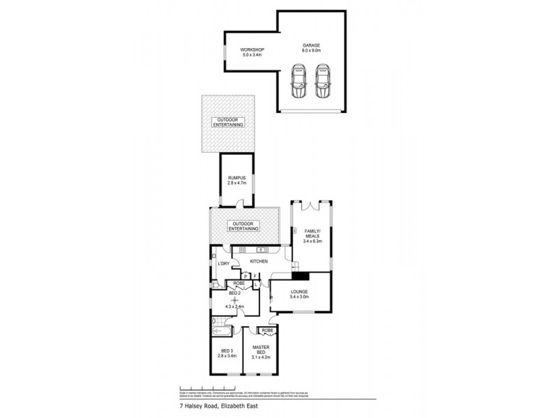 7 Halsey Road, Elizabeth East SA 5112 Floorplan