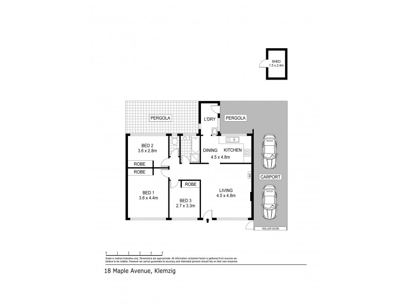 18 Maple Ave, Klemzig SA 5087 Floorplan