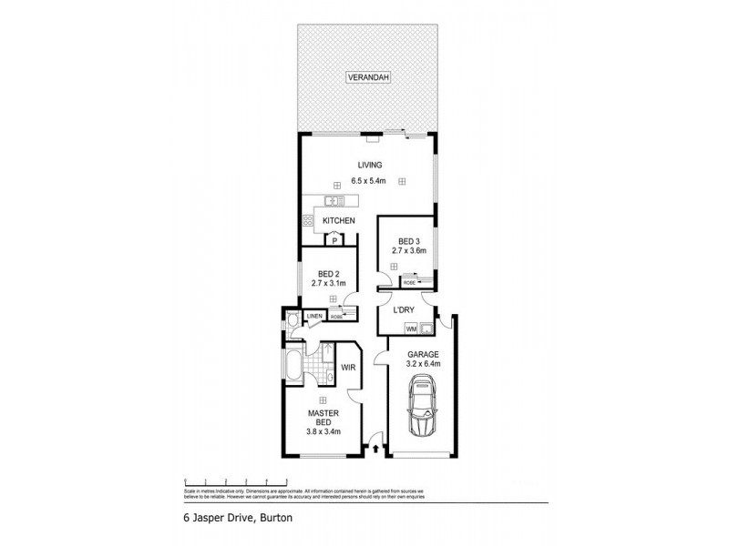 6 Jasper  Drive, Burton SA 5110 Floorplan