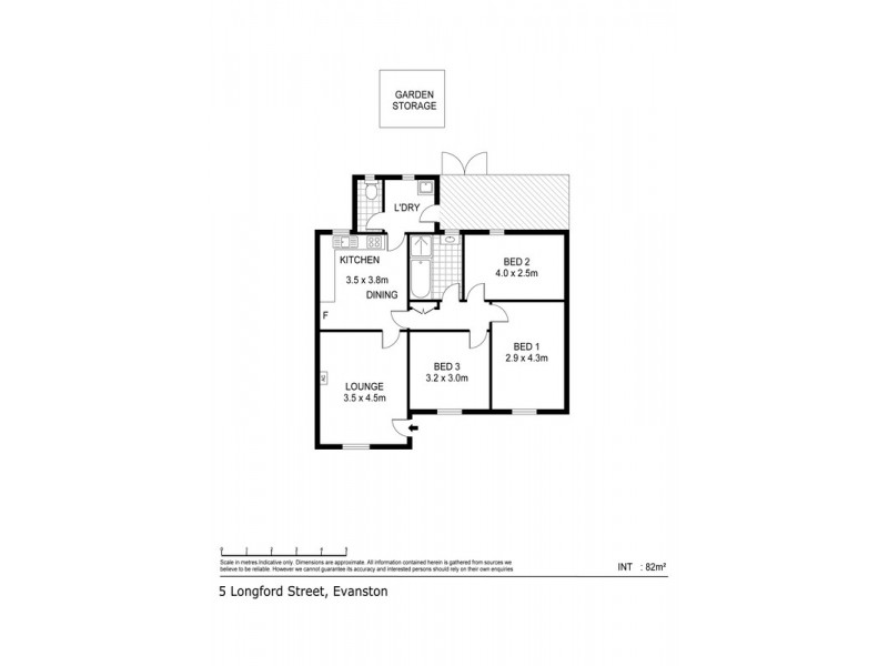 5 Longford st, Evanston SA 5116 Floorplan