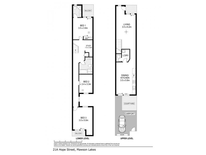 21A Hope Lane, Mawson Lakes SA 5095 Floorplan