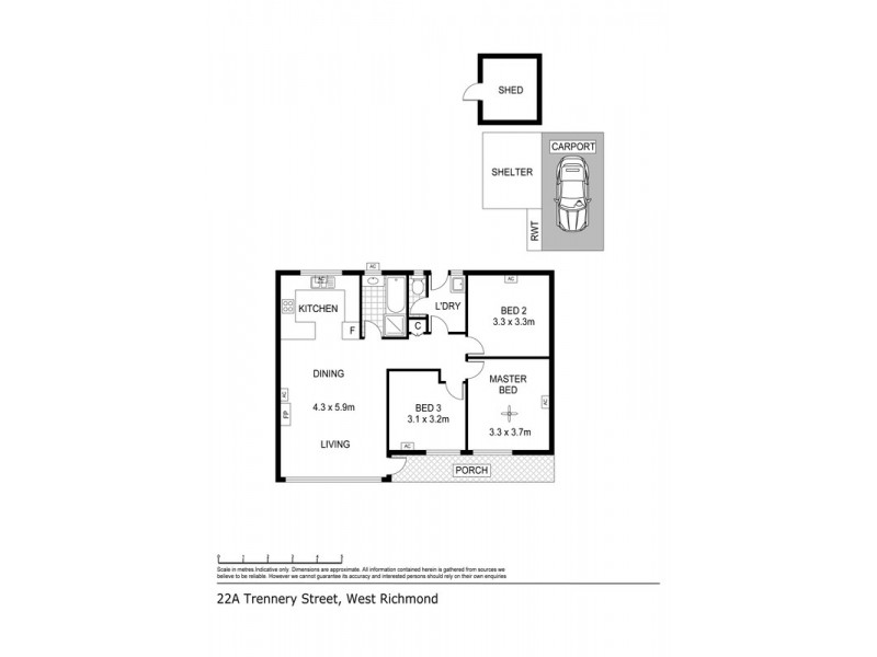 22A Trennery St, West Richmond SA 5033 Floorplan