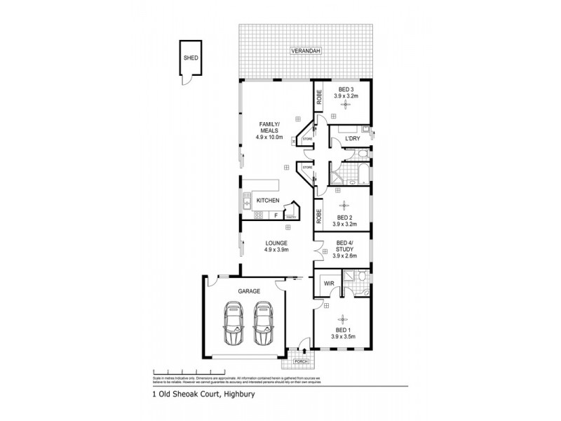 1 Old Sheoak Court, Highbury SA 5089 Floorplan