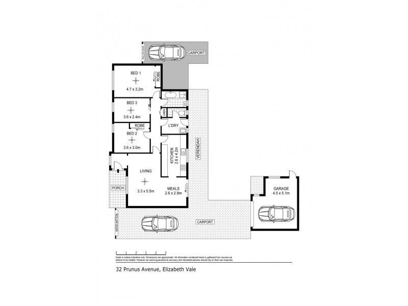 32 Prunus Avenue, Elizabeth Vale SA 5112 Floorplan