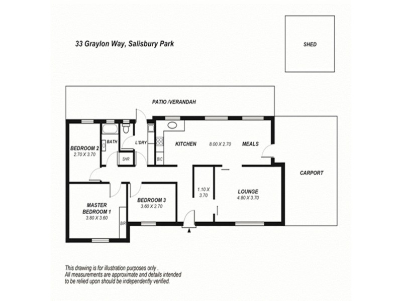 33 Graylon Way, Salisbury Park SA 5109 Floorplan