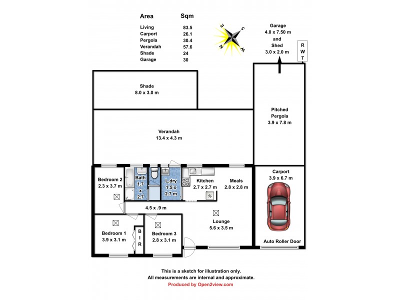 408 WHITES ROAD, Parafield Gardens SA 5107 Floorplan
