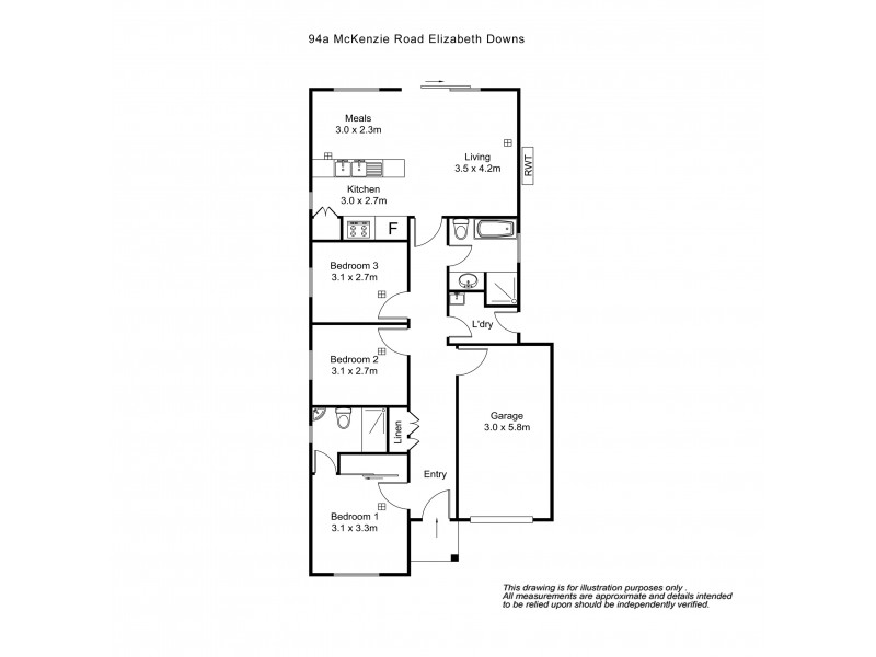 94A McKenzie Road, Elizabeth Downs SA 5113 Floorplan