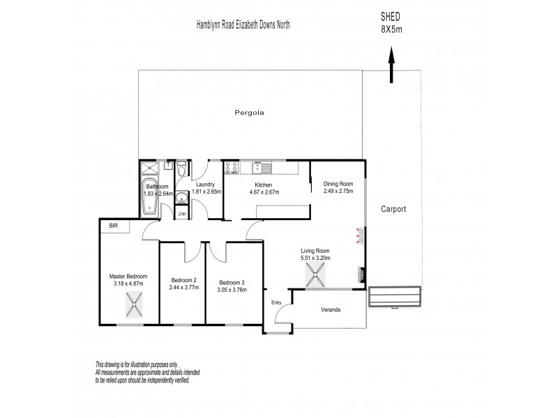 51 Hamblynn Road, Elizabeth Downs SA 5113 Floorplan
