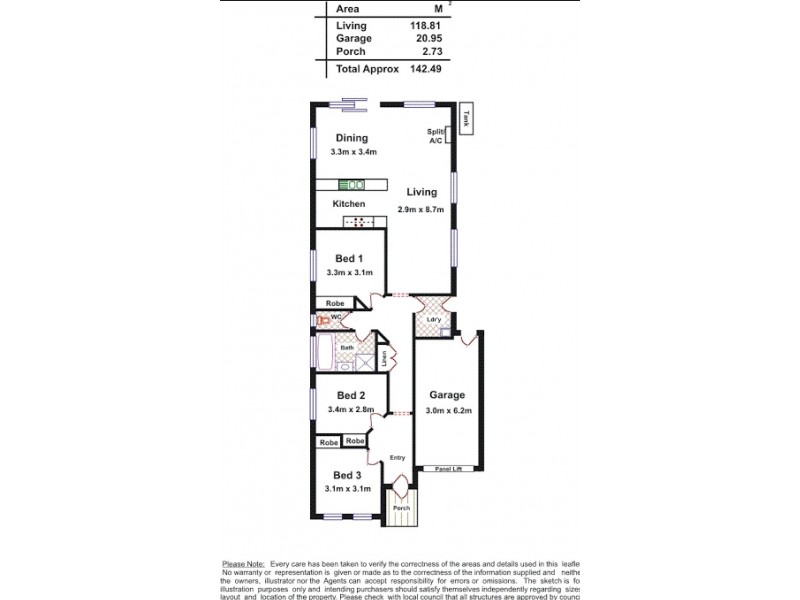 1 Sheoak Court, Munno Para West SA 5115 Floorplan