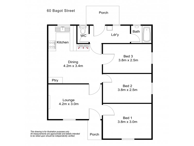 60 Bagot Street, Elizabeth South SA 5112 Floorplan