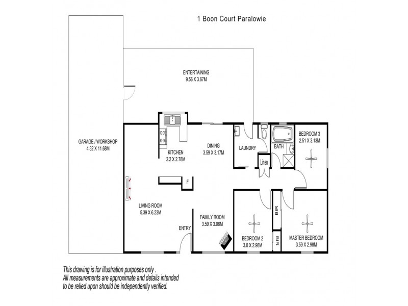 1 BOON COURT, Paralowie SA 5108 Floorplan