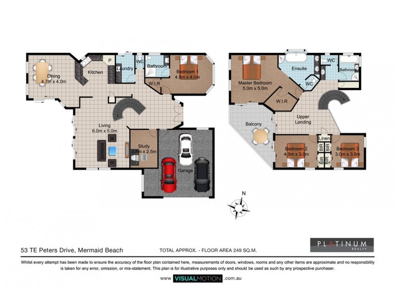 53 T E Peters Drive, Broadbeach Waters QLD 4218 Floorplan
