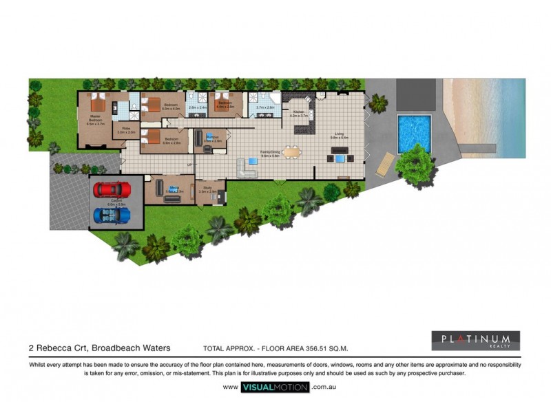 2 Rebecca Court, Broadbeach Waters QLD 4218 Floorplan