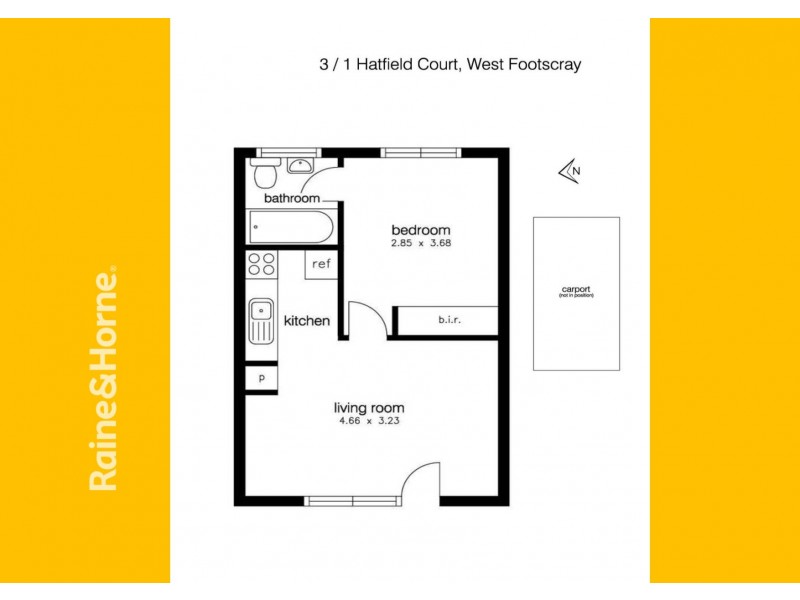 3/1-2 HATFIELD COURT, West Footscray VIC 3012 Floorplan