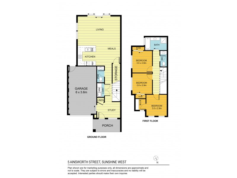 5 AINSWORTH STREET, Sunshine West VIC 3020 Floorplan