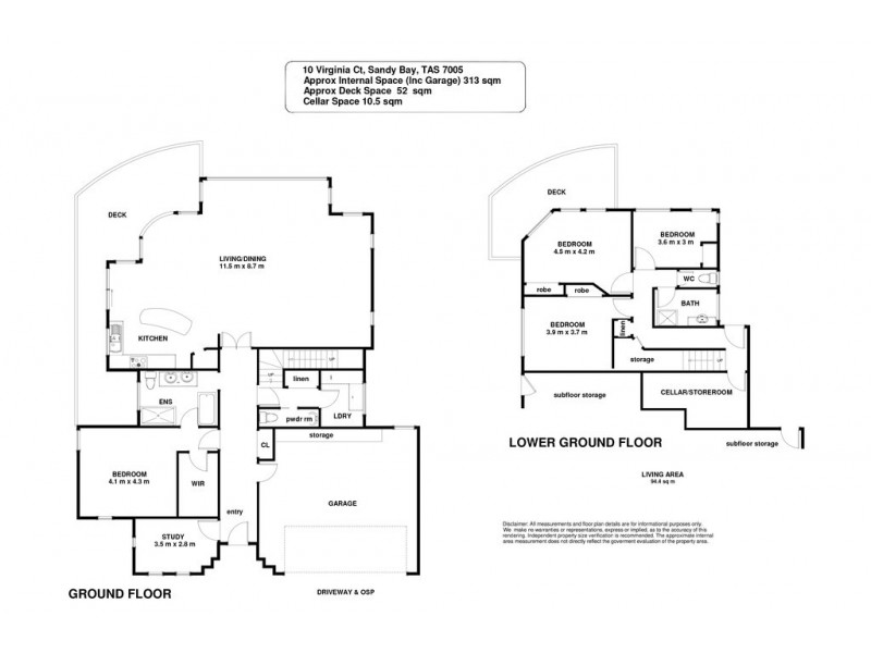 10 Virginia Court, Sandy Bay TAS 7005 Floorplan