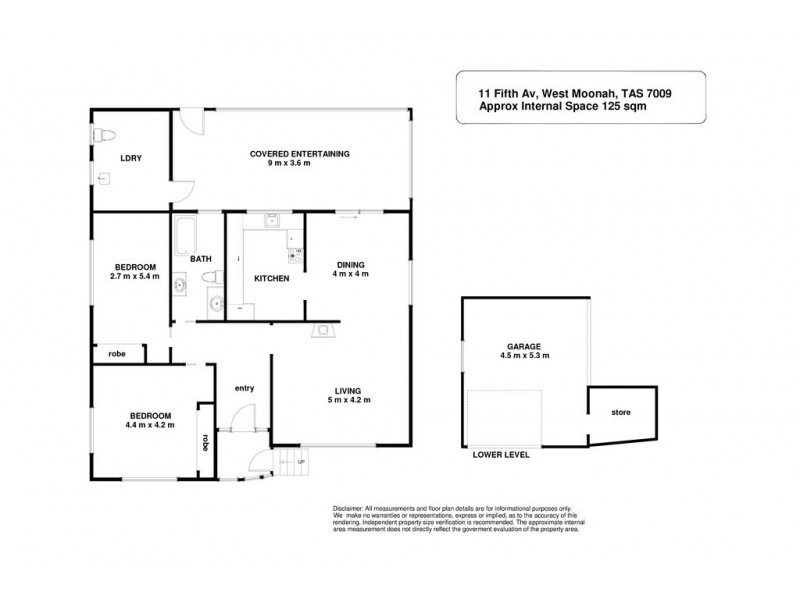 11 Fifth Avenue, West Moonah TAS 7009 Floorplan