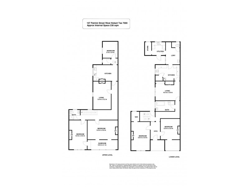 107 Patrick Street, West Hobart TAS 7000 Floorplan