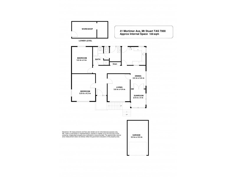 41 Mortimer Avenue, Mount Stuart TAS 7000 Floorplan