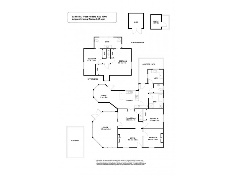92 Hill Street, West Hobart TAS 7000 Floorplan
