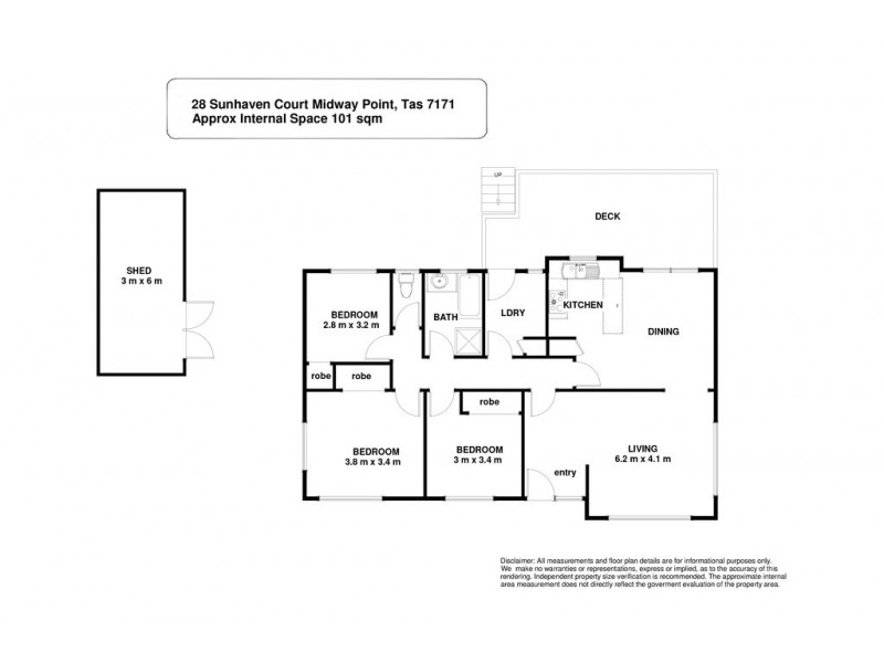 28 Sunhaven Court, Midway Point TAS 7171 Floorplan