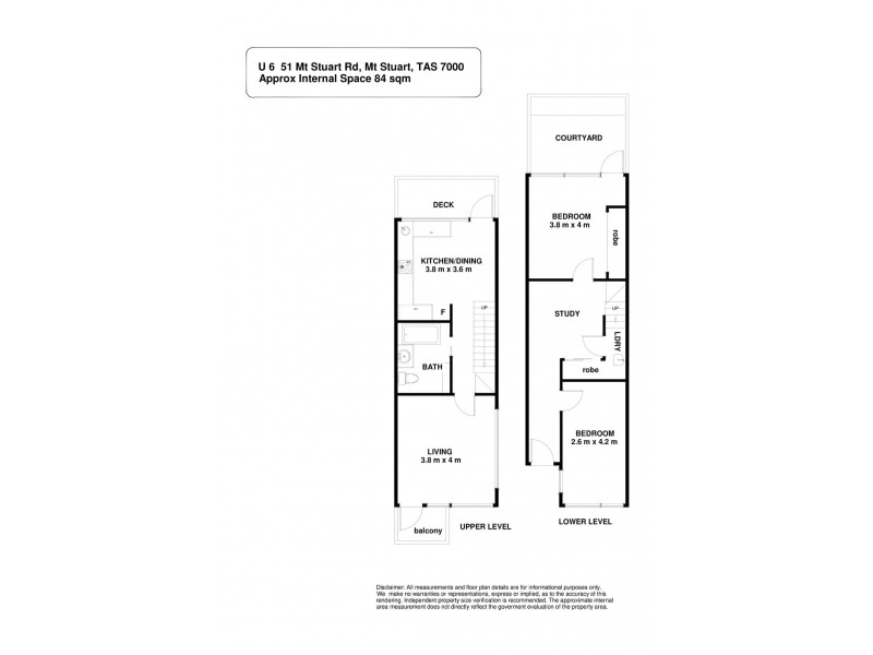 6/51 Mount Stuart Road, Mount Stuart TAS 7000 Floorplan