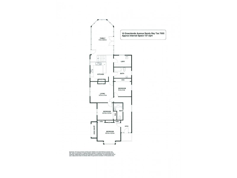10 Greenlands Avenue, Sandy Bay TAS 7005 Floorplan