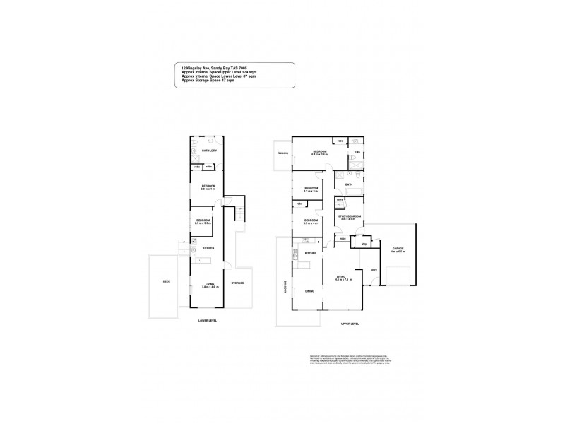 12 Kingsley Avenue, Sandy Bay TAS 7005 Floorplan