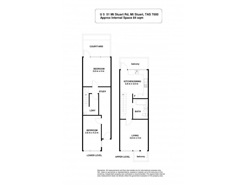 5/51 Mount Stuart Road, Mount Stuart TAS 7000 Floorplan