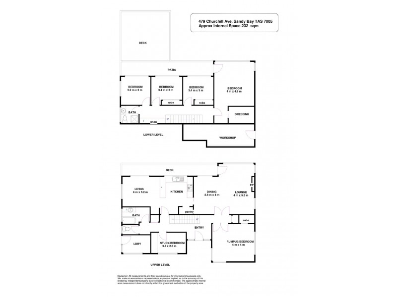 479 Churchill Avenue, Sandy Bay TAS 7005 Floorplan