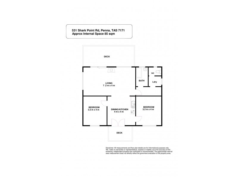 531 Shark Point Road, Penna TAS 7171 Floorplan