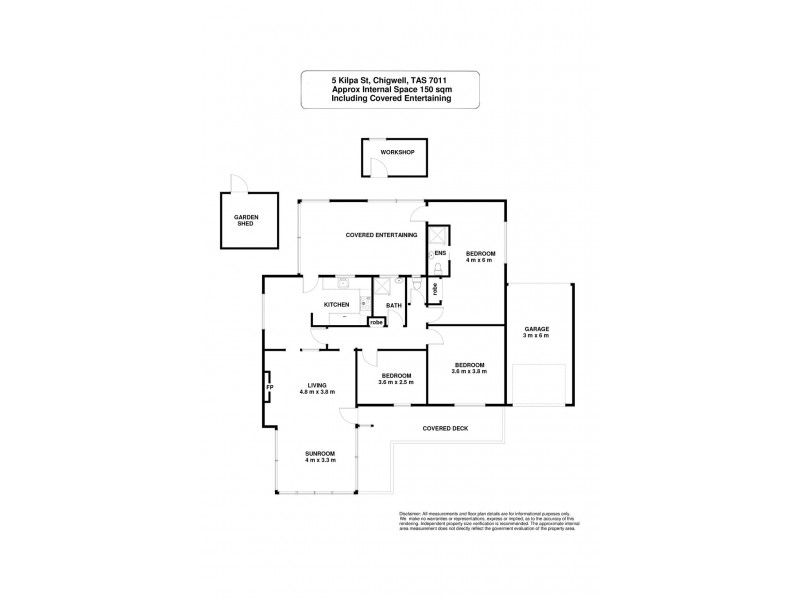 5 Kilpa Street, Chigwell TAS 7011 Floorplan
