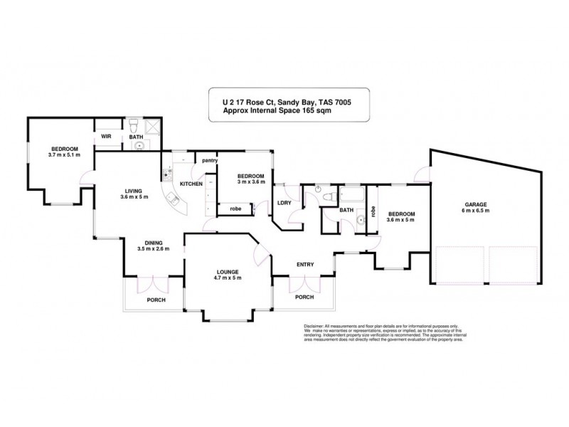 2/17 Rose Court, Sandy Bay TAS 7005 Floorplan