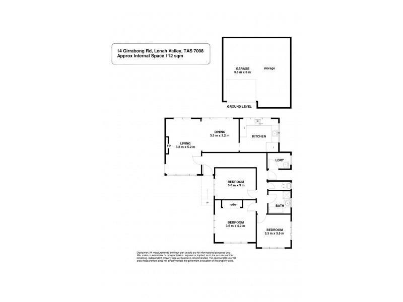 14 Girrabong Road, Lenah Valley TAS 7008 Floorplan